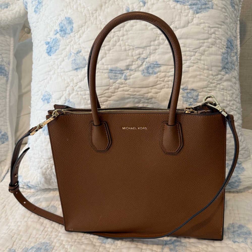 Michael Kors Tan Leather Satchel